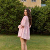 Pink Checked Daybreak Mini Dress