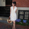 Ivory Charm Mini Dress